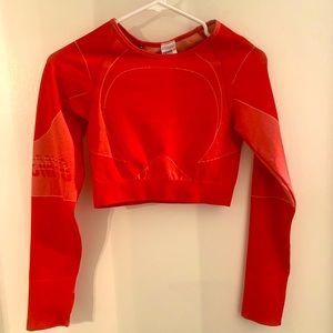 Gymshark Turbo Seamless Crop Top in Moroccan Brick New With Tags